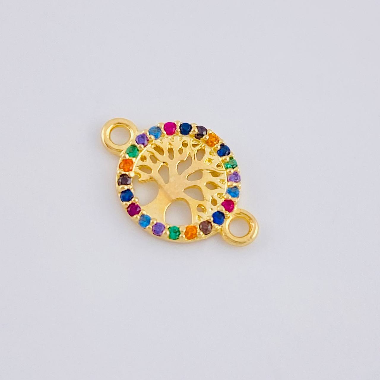 Herraje Árbol De La Vida 0.55 g / 1/2 in Oro Amarillo 18K