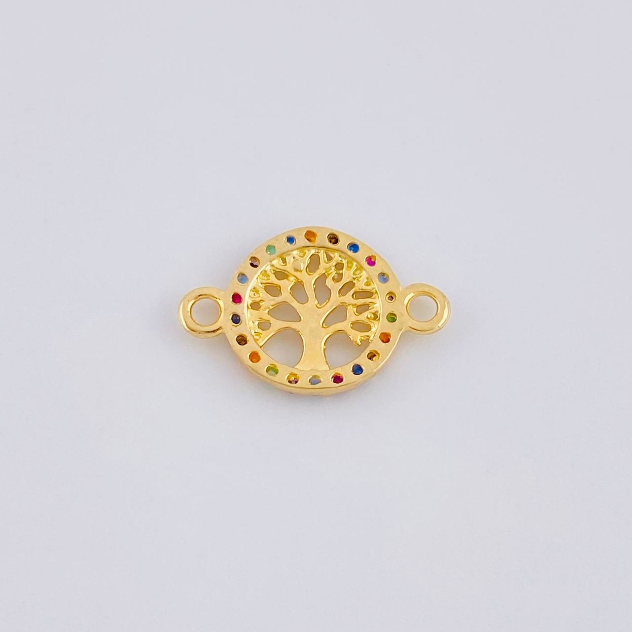 Herraje Árbol De La Vida 0.55 g / 1/2 in Oro Amarillo 18K