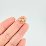 Herraje Árbol De La Vida 0.55 g / 1/2 in Oro Amarillo 18K