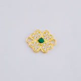Herraje Trebol 0.85 g / 1/2 in Oro Amarillo 18K