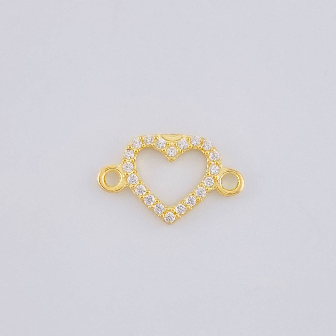 Herraje Silueta Corazón 0.4 g / 1/2 in Oro Amarillo 18K