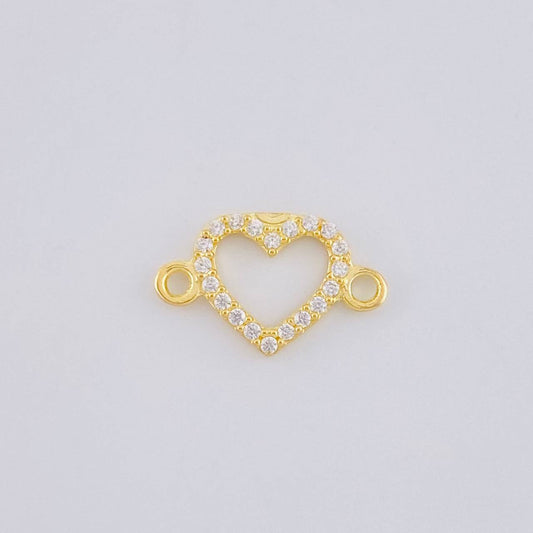 Herraje Silueta Corazón 0.4 g / 1/2 in Oro Amarillo 18K
