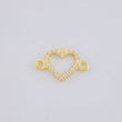 Herraje Silueta Corazón 0.4 g / 1/2 in Oro Amarillo 18K