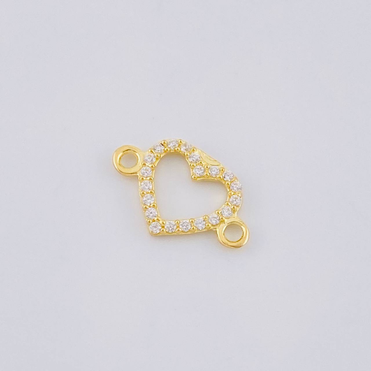 Herraje Silueta Corazón 0.4 g / 1/2 in Oro Amarillo 18K