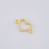 Herraje Silueta Corazón 0.4 g / 1/2 in Oro Amarillo 18K