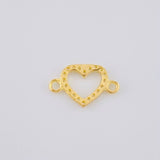 Herraje Silueta Corazón 0.4 g / 1/2 in Oro Amarillo 18K