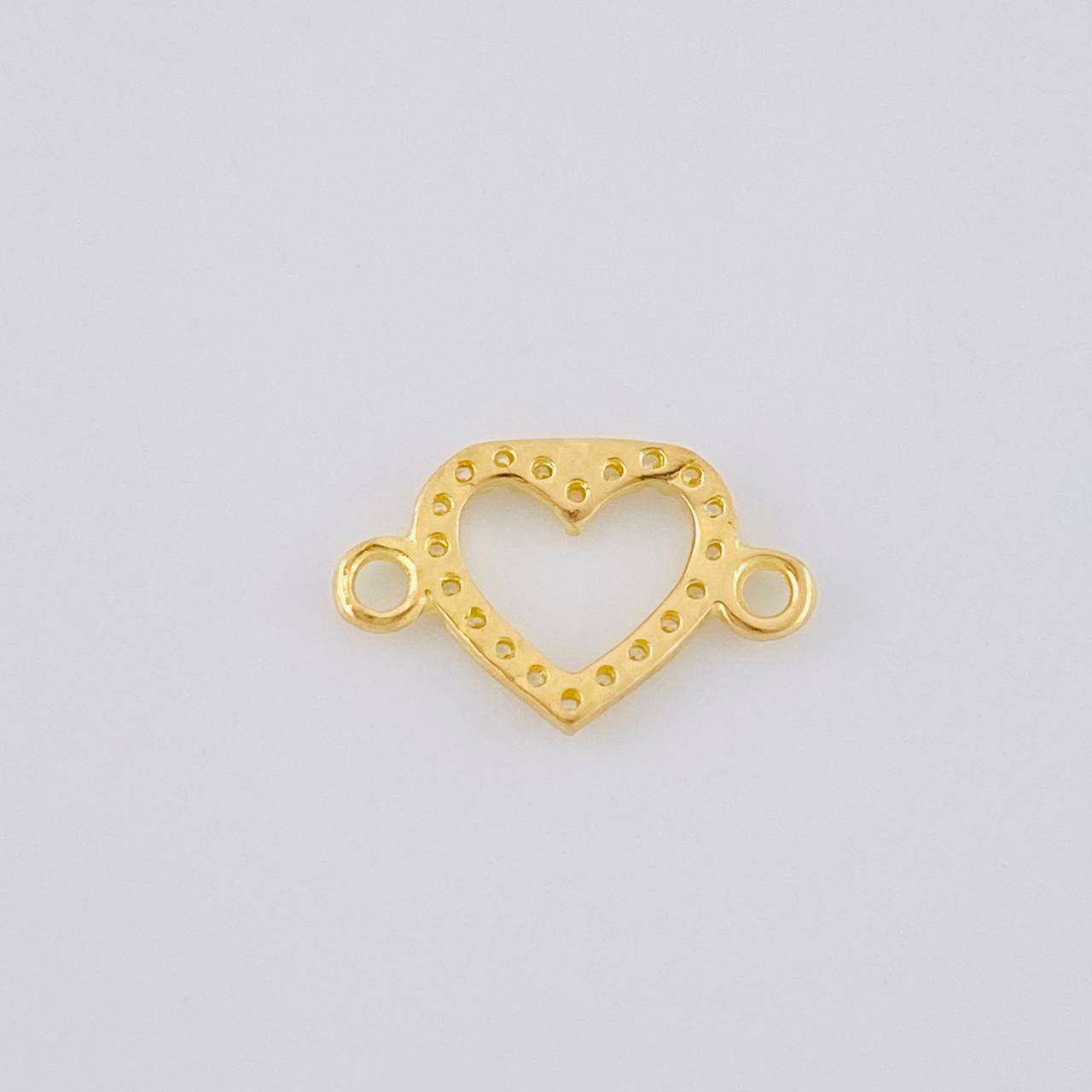 Herraje Silueta Corazón 0.4 g / 1/2 in Oro Amarillo 18K