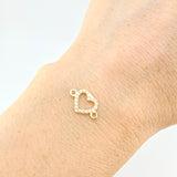 Herraje Silueta Corazón 0.4 g / 1/2 in Oro Amarillo 18K