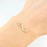 Herraje Infinito 0.45 g / 3/4 in Oro Amarillo 18K