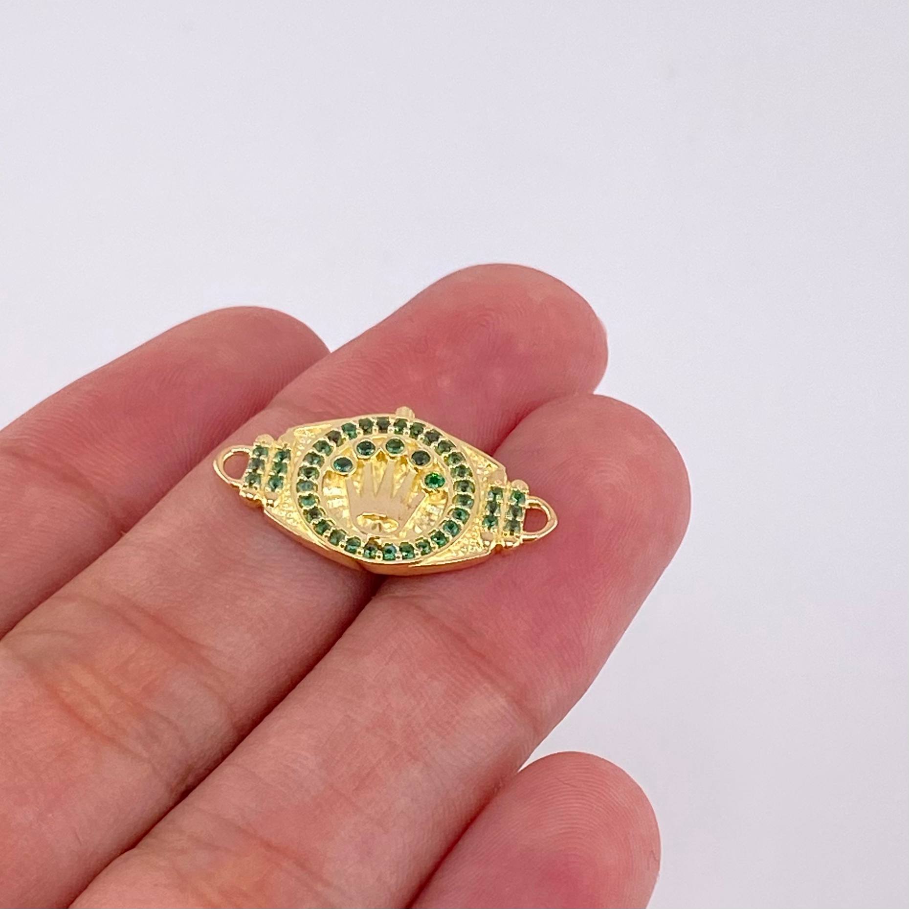 Herraje Corona 2.35 g / 1 1/4 in Oro Amarillo 18K