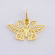 Dije Mariposa 1.35 g / 1/2 in Oro Amarillo 18K