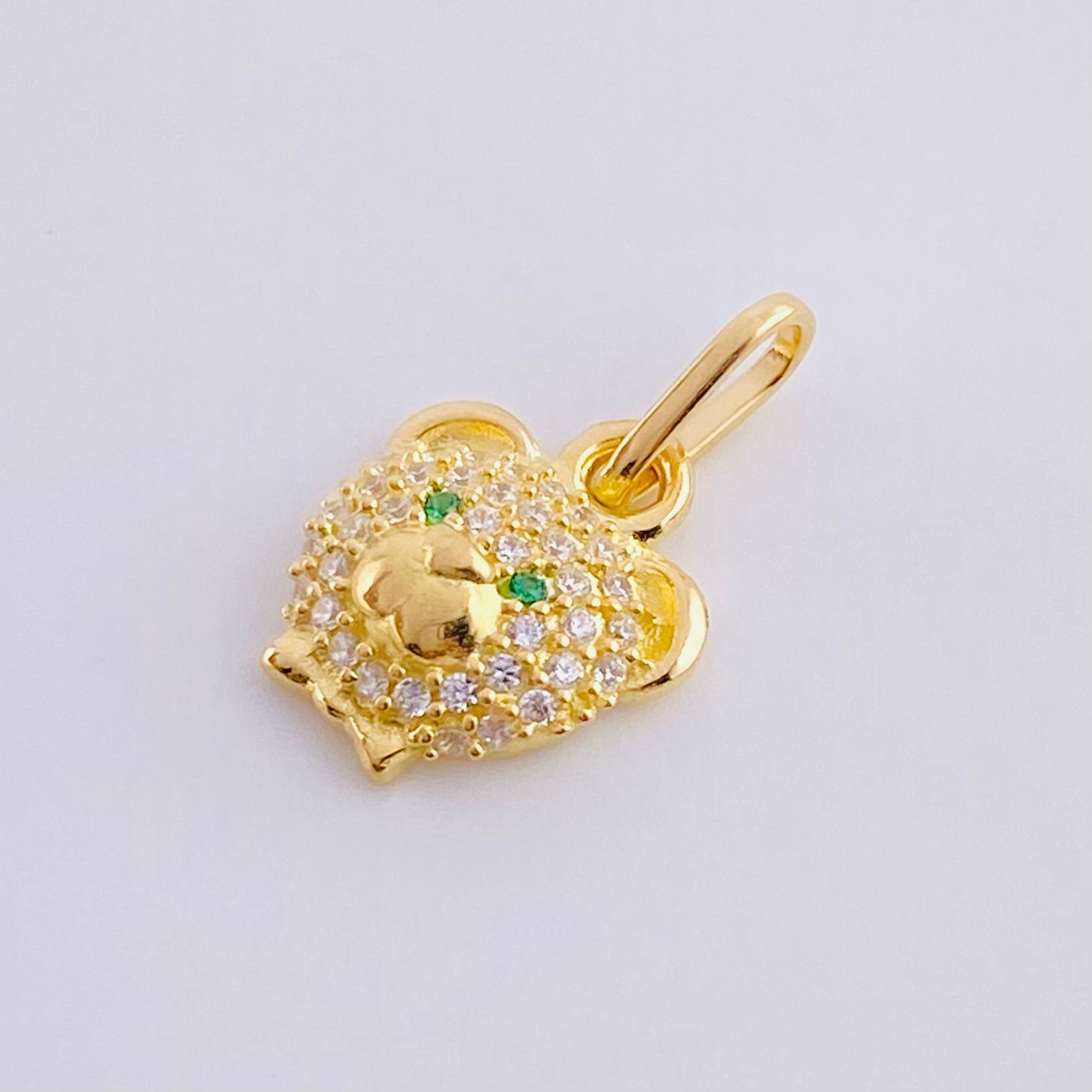 Pendant Bear Face 1.05 g / 1/2 in 18K Yellow Gold