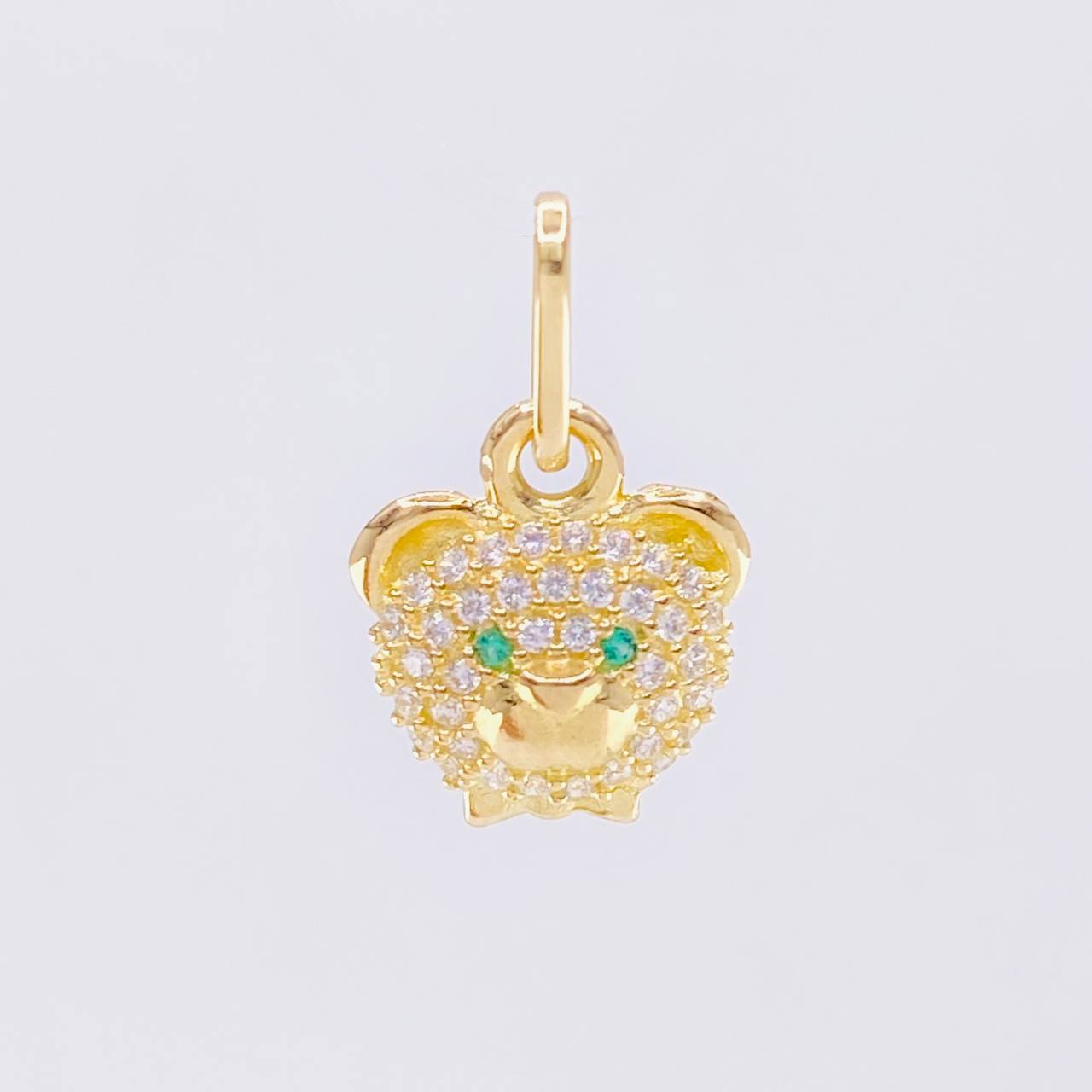 Pendant Bear Face 1.05 g / 1/2 in 18K Yellow Gold