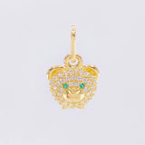 Pendant Bear Face 1.05 g / 1/2 in 18K Yellow Gold