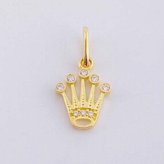 Dije Corona 0.7 g / 3/4 in Oro Amarillo 18K