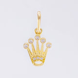 Pendant Crown 0.7 g / 3/4 in Yellow Gold 18K