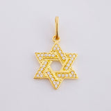Pendant Star of David 1.1 g / 1 1/4 in 18K Yellow Gold