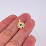 Dije Trebol 0.9 g / 1/2 in Oro Amarillo 18K