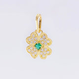 Dije Trebol 0.9 g / 1/2 in Oro Amarillo 18K