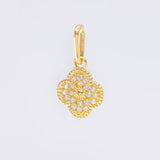 Dije Trebol 0.8 g / 1/2 in Oro Amarillo 18K