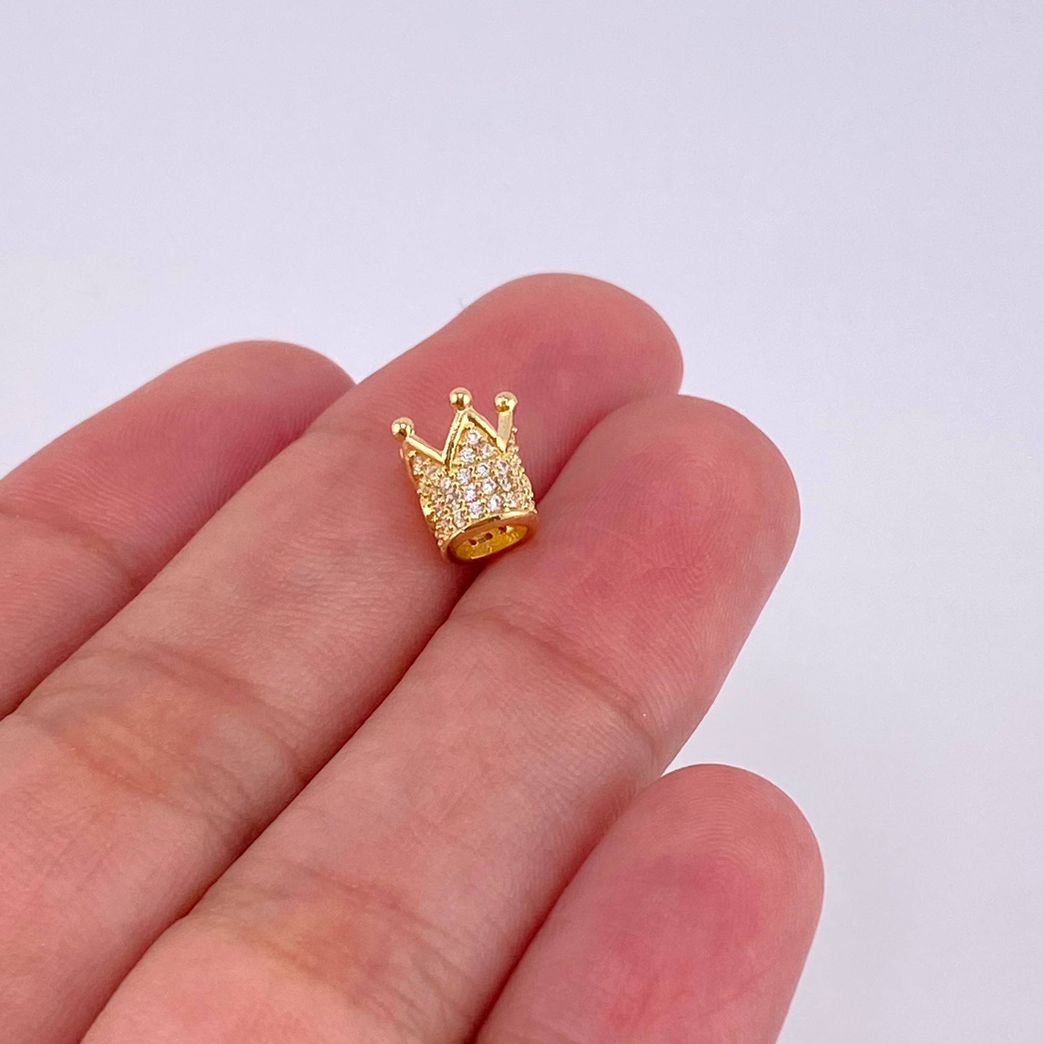Herraje Corona 0.95 g / 1/4 in Oro Amarillo 18K