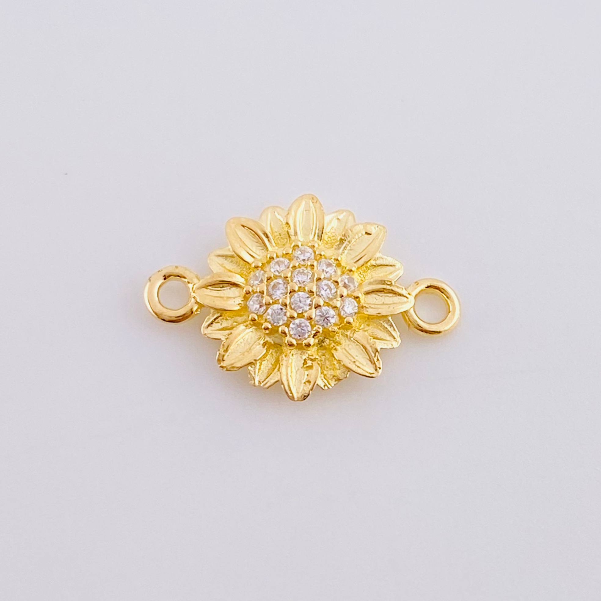 Herraje Girasol 0.9 g / 1/2 in Oro Amarillo 18K