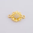 Herraje Girasol 0.9 g / 1/2 in Oro Amarillo 18K
