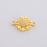 Herraje Girasol 0.9 g / 1/2 in Oro Amarillo 18K