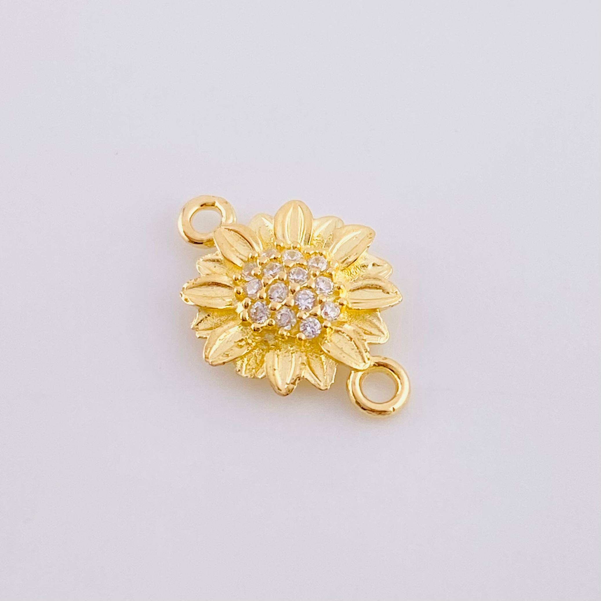 Herraje Girasol 0.9 g / 1/2 in Oro Amarillo 18K