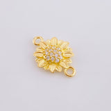 Herraje Girasol 0.9 g / 1/2 in Oro Amarillo 18K