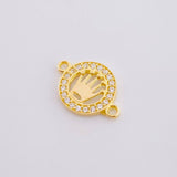 Charm Medal Crown 0.6 g / 1/2 in Yellow Gold 18K
