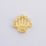 Herraje Corona Real 0.75 g / 1/2 in Oro Amarillo 18K