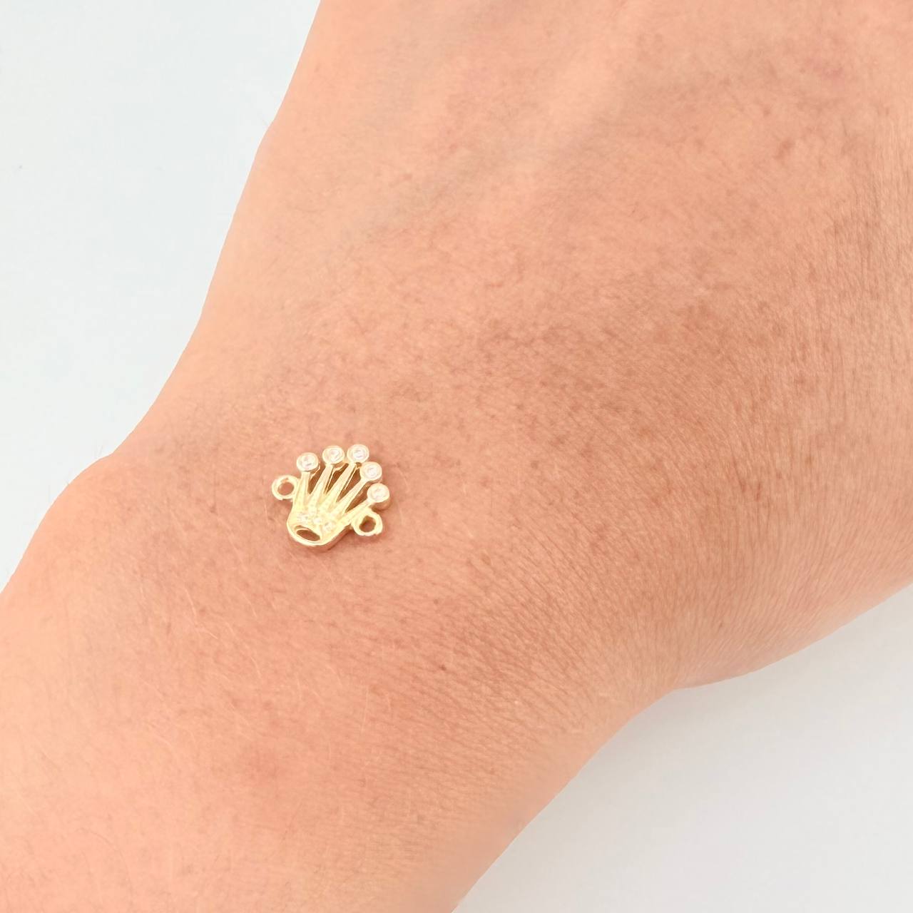 Herraje Corona Real 0.75 g / 1/2 in Oro Amarillo 18K