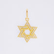 Dije Estrella De David 1.1 g / 3/4 in Oro Amarillo 18K