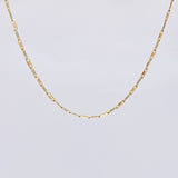 Flat Anchor Chain Diamond Cut 2.85 g / 16 1/2 in / 2.15 mm Three Golds 18K