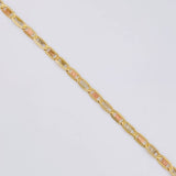 Flat Anchor Chain Diamond Cut 2.85 g / 16 1/2 in / 2.15 mm Three Golds 18K