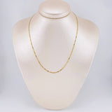 Flat Anchor Chain Diamond Cut 2.85 g / 16 1/2 in / 2.15 mm Three Golds 18K