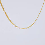 Cadena China 5.65 g / 17 3/4 in / 2.4 mm Oro Amarillo 18K