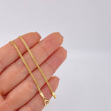 Cadena China 5.65 g / 17 3/4 in / 2.4 mm Oro Amarillo 18K