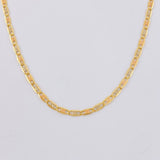 Flat Anchor Chain Diamond Cut 7 g / 24 3/4 in / 2.45 mm Three Golds 18K