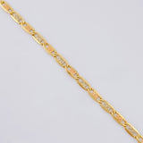 Flat Anchor Chain Diamond Cut 7 g / 24 3/4 in / 2.45 mm Three Golds 18K