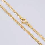 Flat Anchor Chain Diamond Cut 7 g / 24 3/4 in / 2.45 mm Three Golds 18K