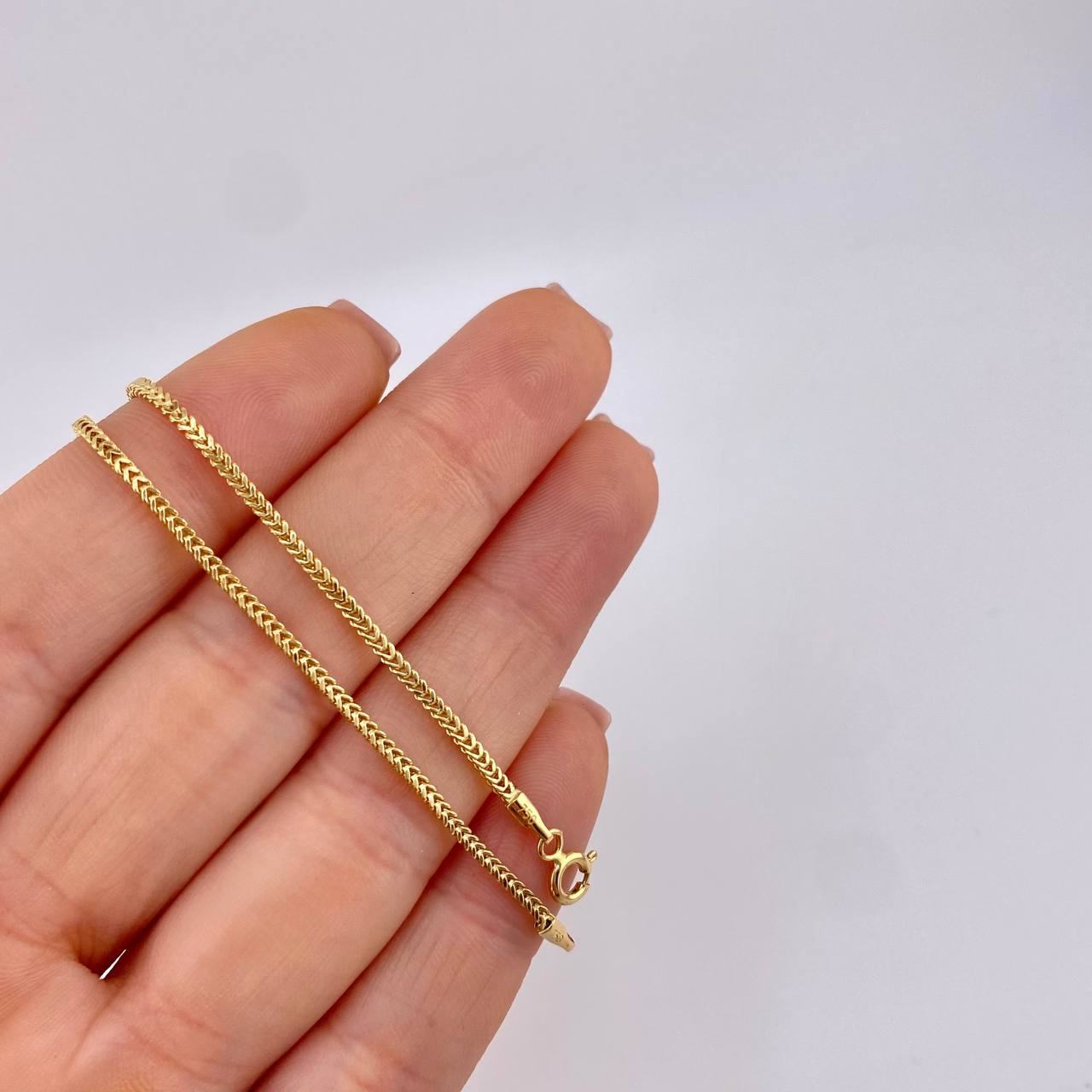 Cadena Franco 3.25 g / 17 3/4 in / 1.5 mm Oro Amarillo 18K