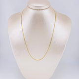 Cadena Plana 1.55 g / 17 3/4 in / 1.6 mm Oro Amarillo 18K