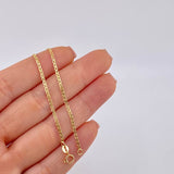 Cadena Plana 1.55 g / 17 3/4 in / 1.6 mm Oro Amarillo 18K