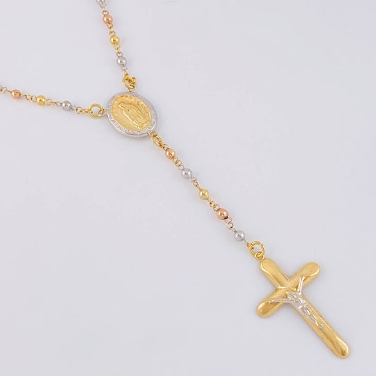 Rosary Virgin of Guadalupe 7.7 g / 20 3/4 in / 3.1 mm Three Golds 18K