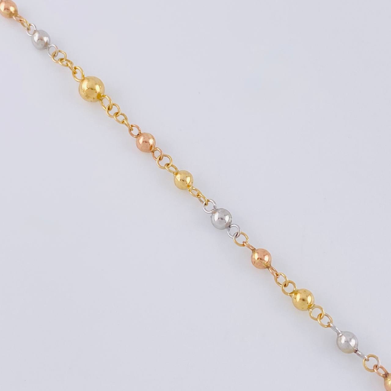 Rosary Virgin of Guadalupe 7.7 g / 20 3/4 in / 3.1 mm Three Golds 18K