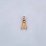 Dije Letra A 0.55gr / 1.4cm / Liso Oro Amarillo 18K $