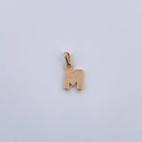 Pendant Letter M 0.8gr / 1.5cm / Smooth 18K Yellow Gold $