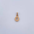 Pendant Letter O 0.5gr / 1.4cm / Smooth 18K Yellow Gold $